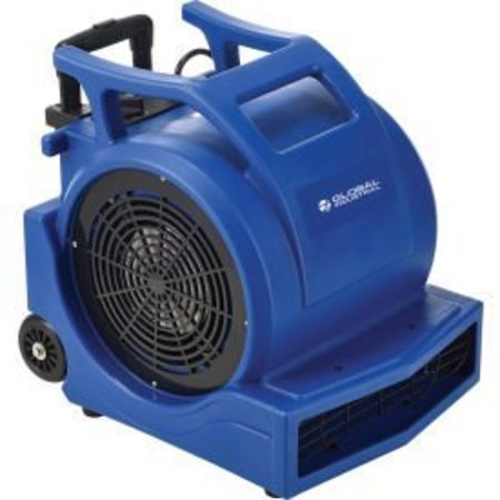 GLOBAL EQUIPMENT Air Mover With Wheels, 3 Speed, 1 HP, 4000 CFM AM100W